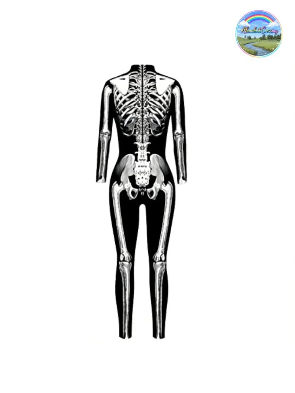 Women's Skull Skeleton Halloween Costume Jumpsuit Bodysuit Cosplay Catsuit